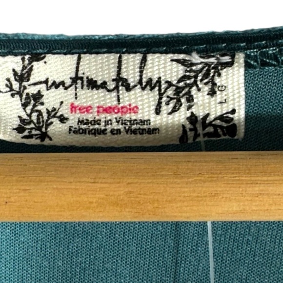 Free People Intimately Don't You Wish Velvet Bodysuit, Deep Teal, Size Large - Picture 5 of 15